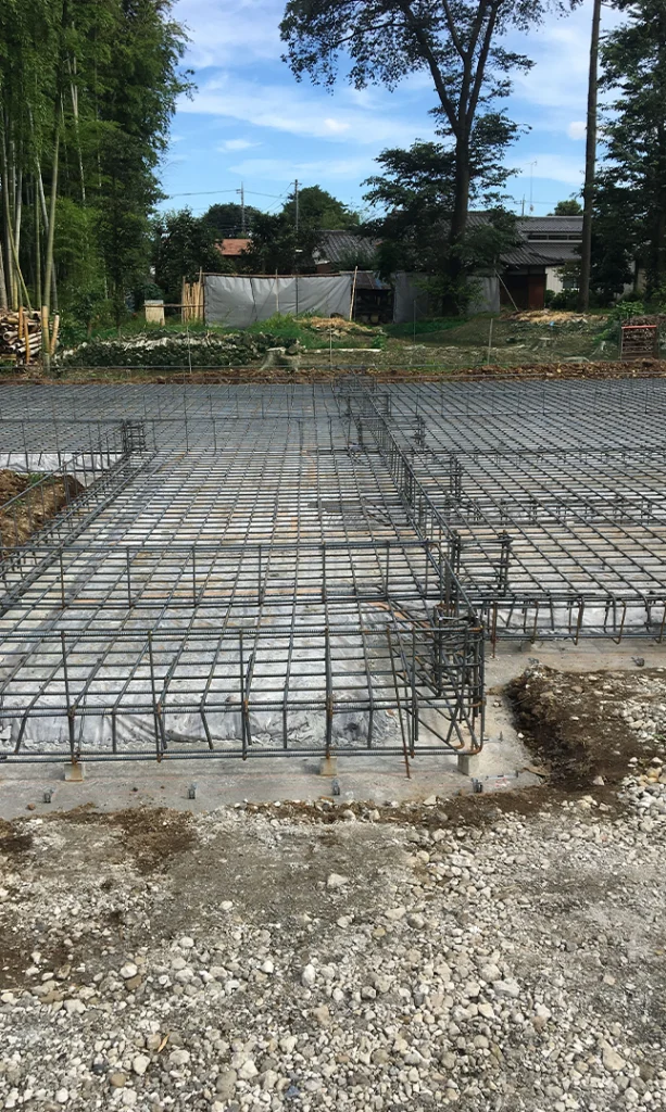 Steel Reinforcement Grids for Ground Up Construction Site
